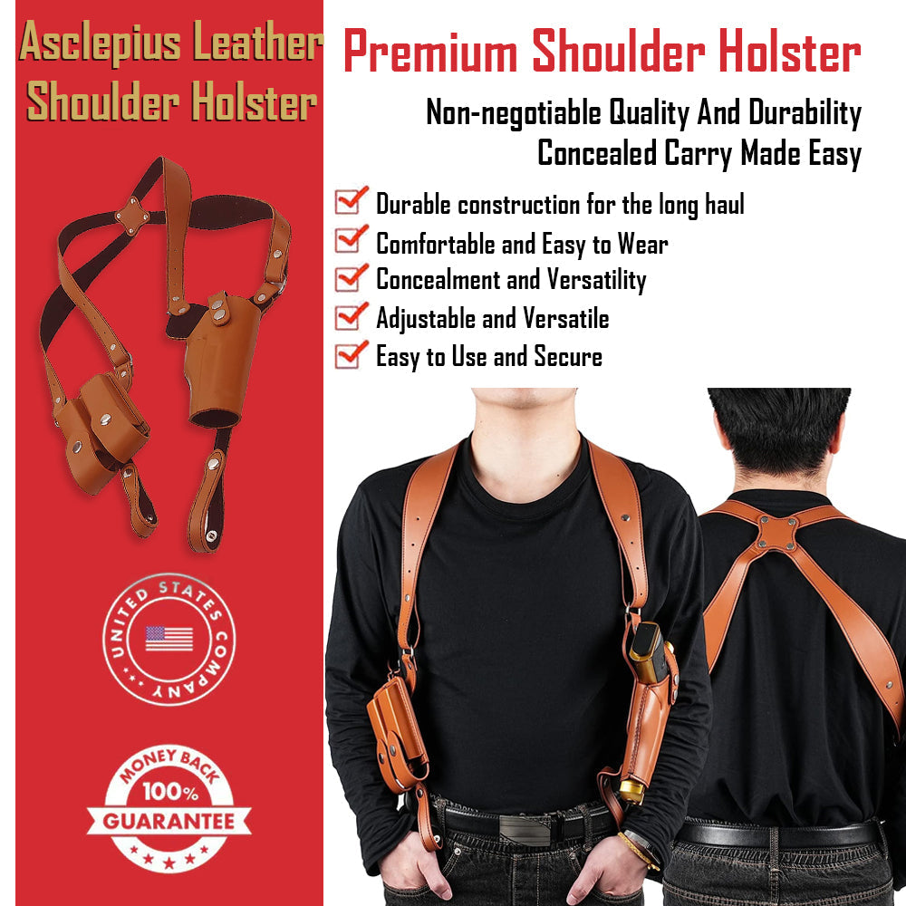 Asclepius Leather Shoulder Holster Dinosaurized Store 6189