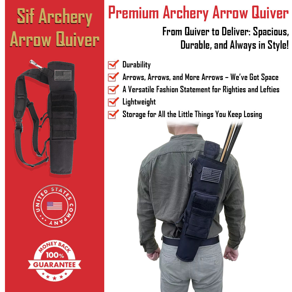 Sif Archery Lightweight Back Arrow Quiver GG