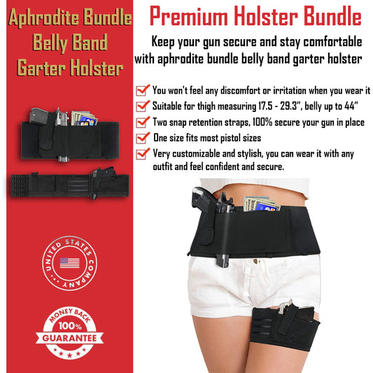 Aphrodite Bundle Belly Band Garter Holster GG