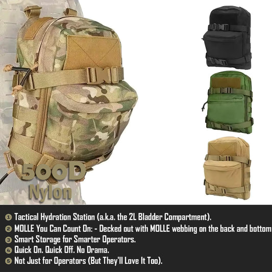 Forseti Outdoor Tactical Vest Nylon Waterproof Hydration Backpack GG