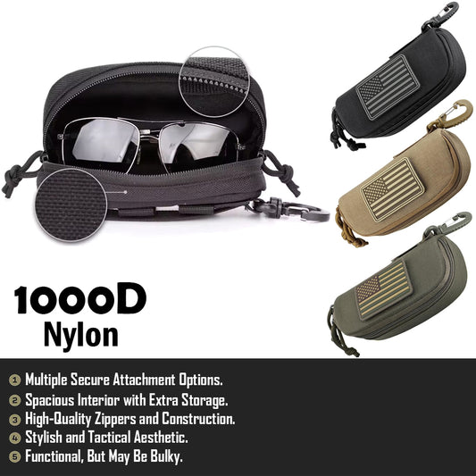 Vidar 1000D Nylon Tactical Molle Glasses Pouch GG