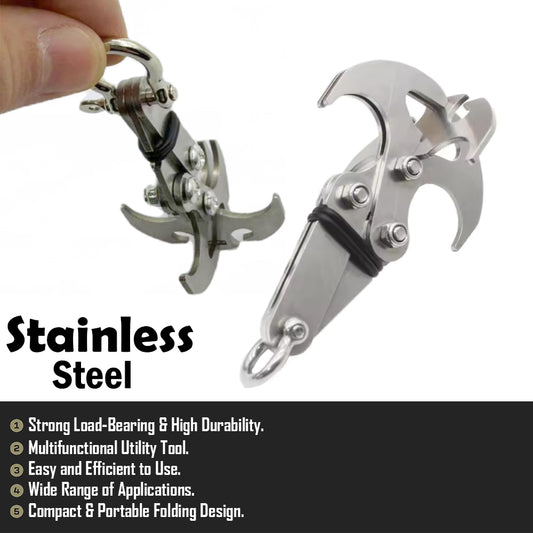 Vidar Folding Grappling Hook Multifunctional Stainless Steel GG