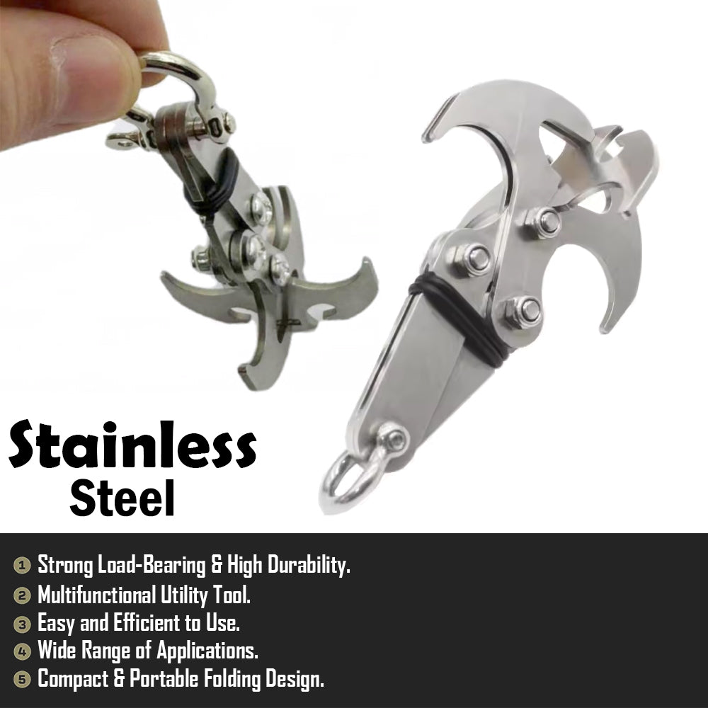 Vidar Folding Grappling Hook Multifunctional Stainless Steel GG