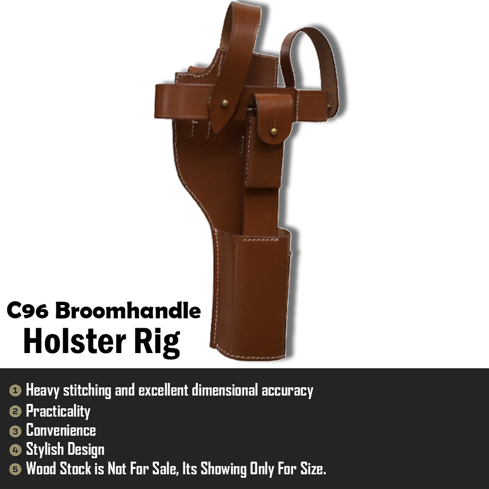 Triassic WWI Mauser C96 Broomhandle Holster Rig GG