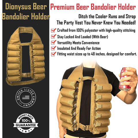 Dionysus Beer Bandolier Holder GG