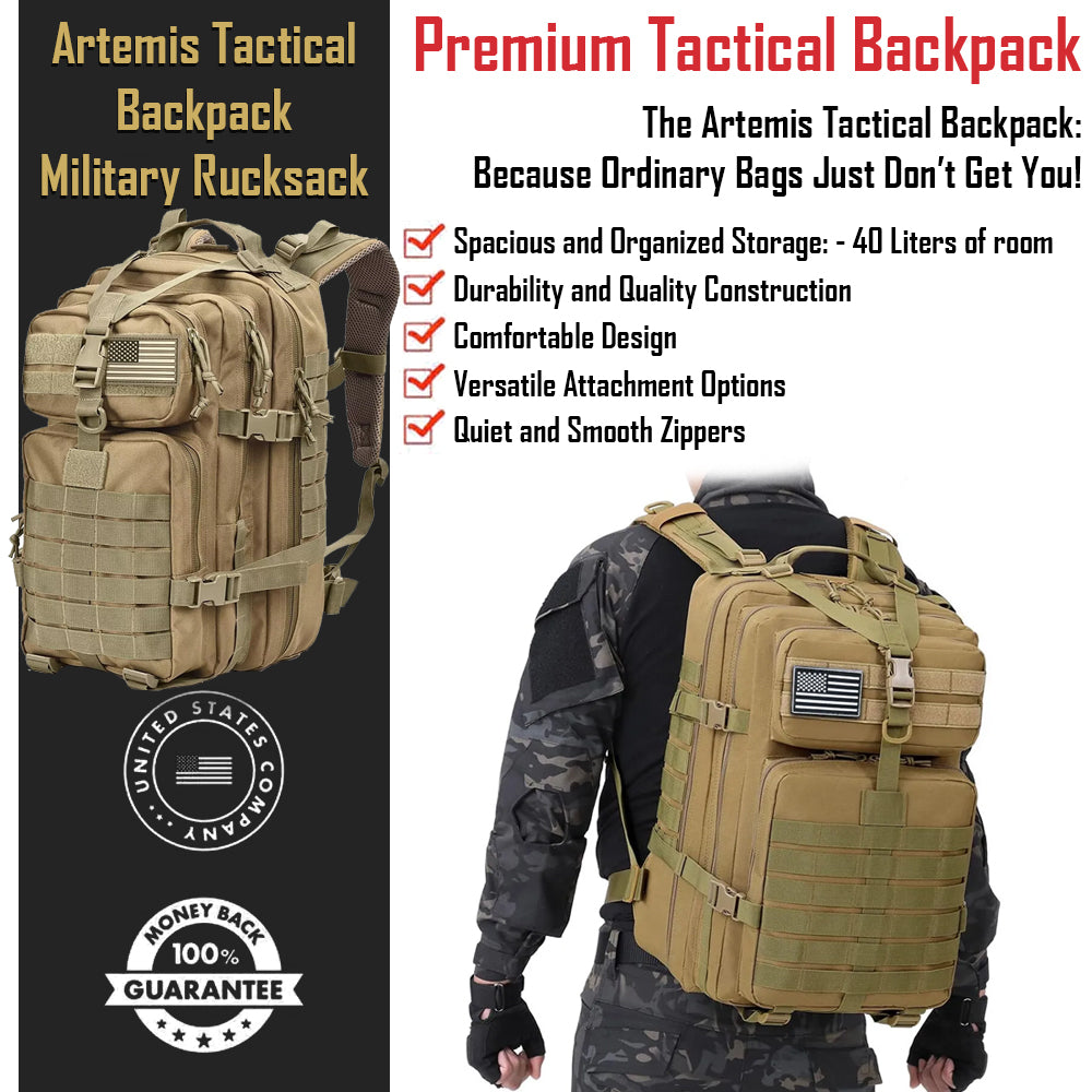 Artemis Tactical Backpack Military Rucksack GG