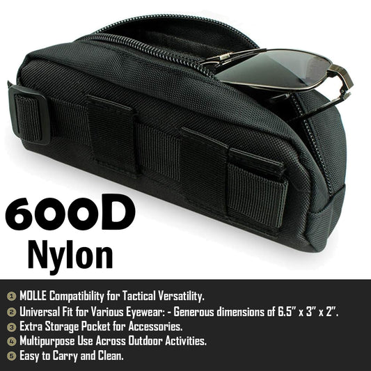 Idun Outdoor Hunting Sunglasses Case Molle Pouch Goggles GG
