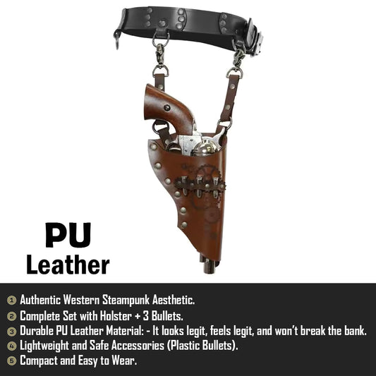Idun Western Steampunk Antique Revolver Holster GG
