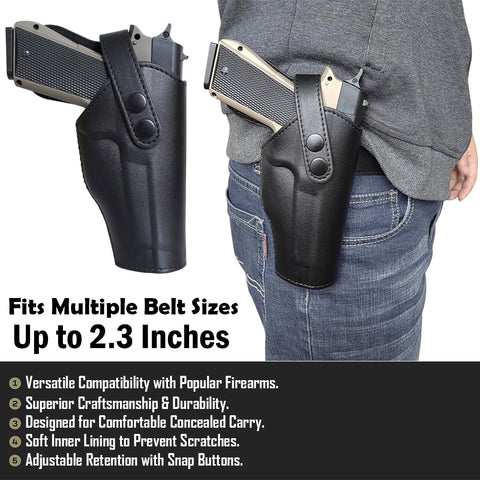 Bragi Outdoor Tactical Gun Belt Holster with Pocket GG