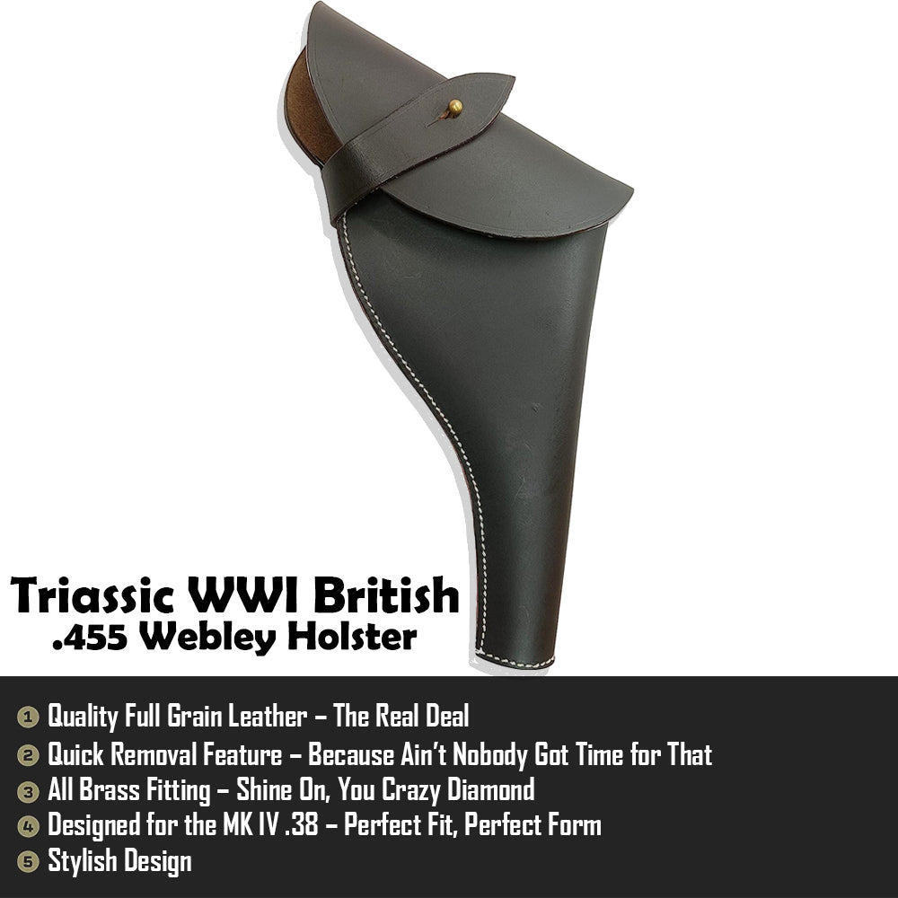 Triassic WW1 British .455 Webley Holster GG