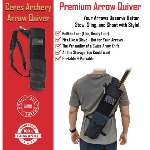 Ceres Archery Lightweight Back Arrow Quiver GG