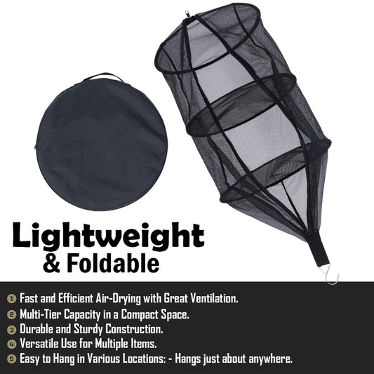 Forseti Outdoor Camping Folding Circular Mesh Dryer Net GG