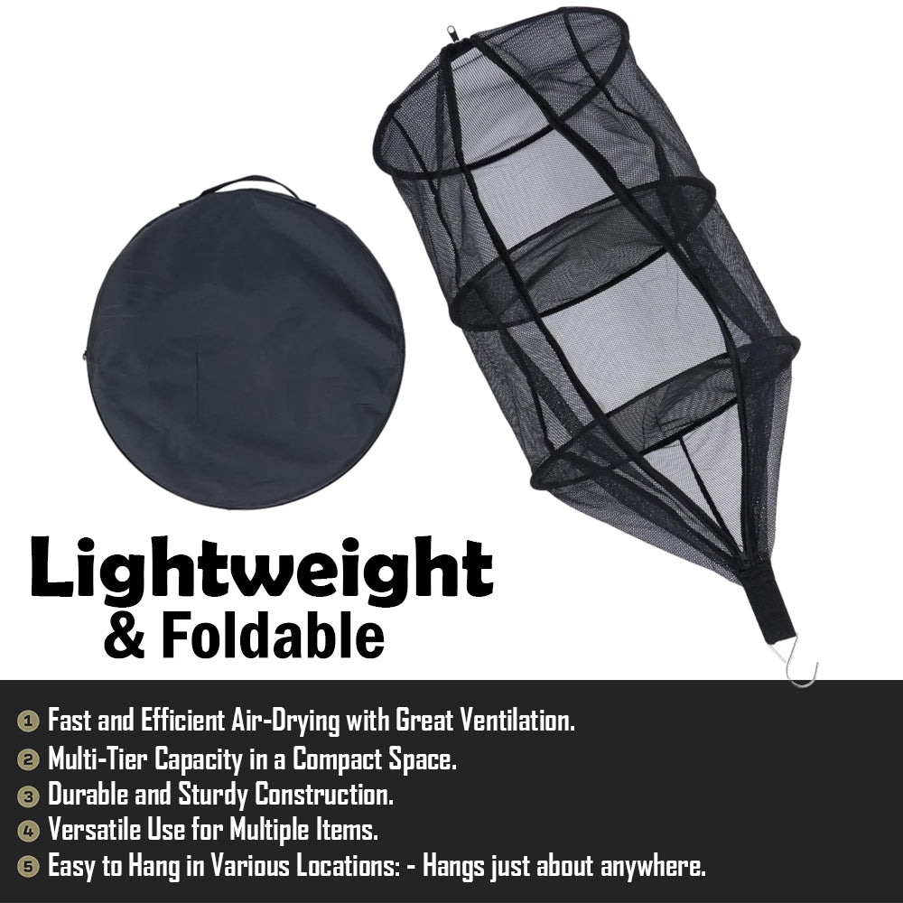 Forseti Outdoor Camping Folding Circular Mesh Dryer Net GG