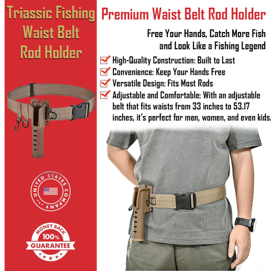 Triassic Fishing Waist Belt Rod Holder GG