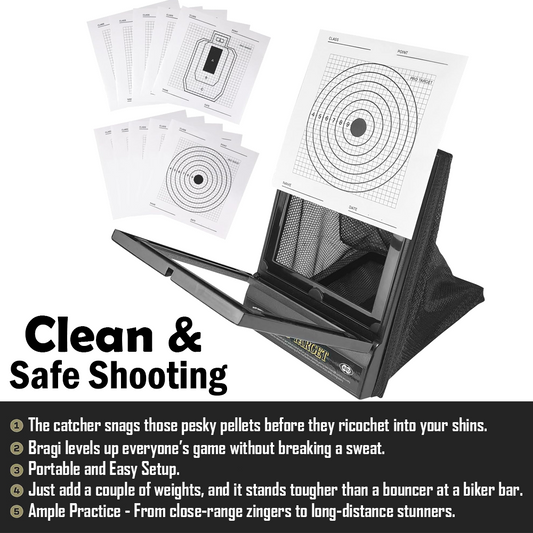 Bragi Portable BB Gun Targets with BB Catcher GG