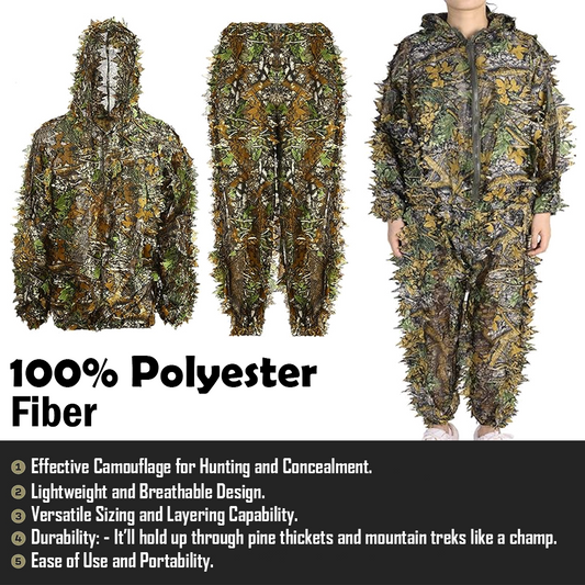 Idun Ghillie Suit 3D Leafy Hunting Suits GG