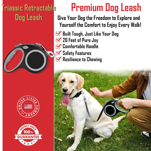 Triassic Retractable Dog Leash GG