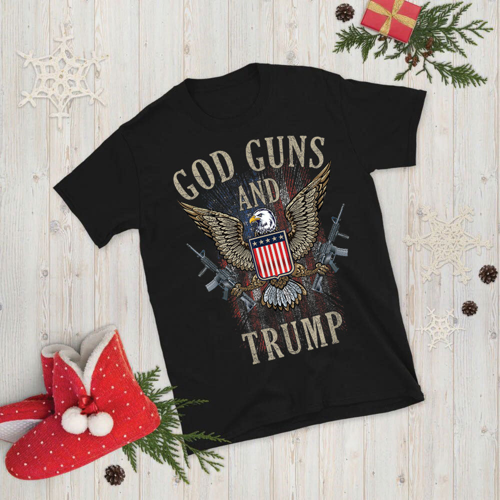 God Guns and Trump Unisex Short-Sleeve T-Shirt