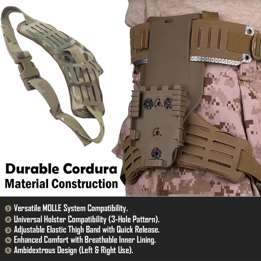 Bragi Tactical Drop Leg Strap Molle Hunting Airsoft Holster GG