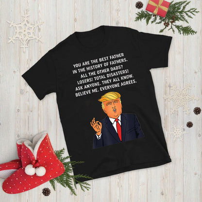 Trump The Best Father Unisex Short-Sleeve T-Shirt