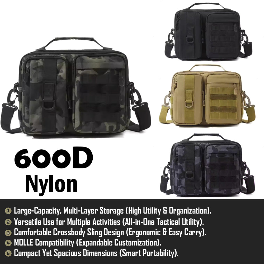 Forseti Molle 600D Hiking Travel Climbing Fishing Sling Crossbody Trekking GG