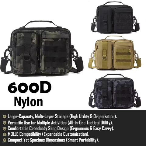 Forseti Molle 600D Hiking Travel Climbing Fishing Sling Crossbody Trekking GG