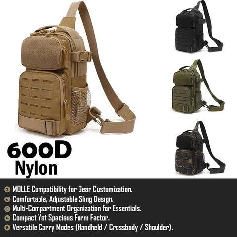 Forseti Tactical Sling Bag For Men Small Rover Shoulder GG