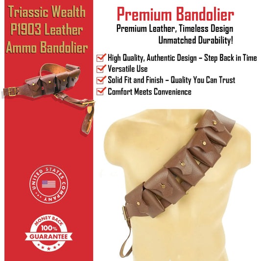 Triassic Wealth P1903 Leather Ammo Bandolier GG