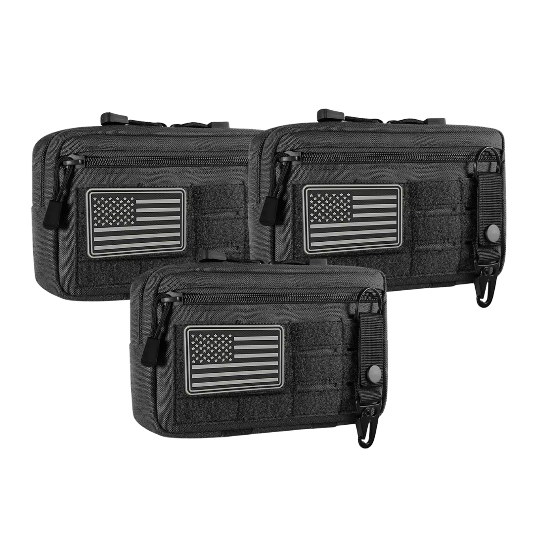 3PCs Dino Tactical Molle Admin Pouch