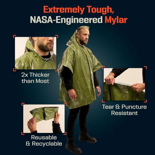Emergency Mylar Poncho