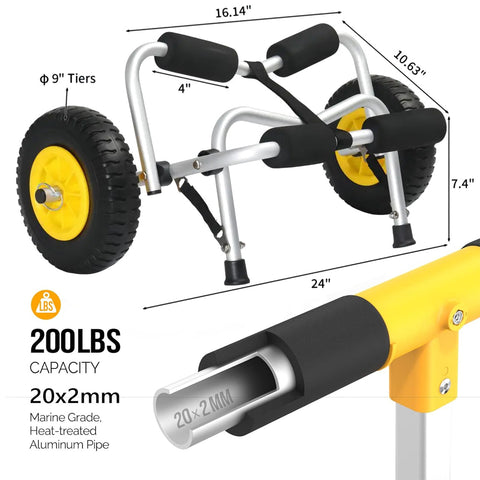 Triassic Canoe Cart Carrier Dolly GG