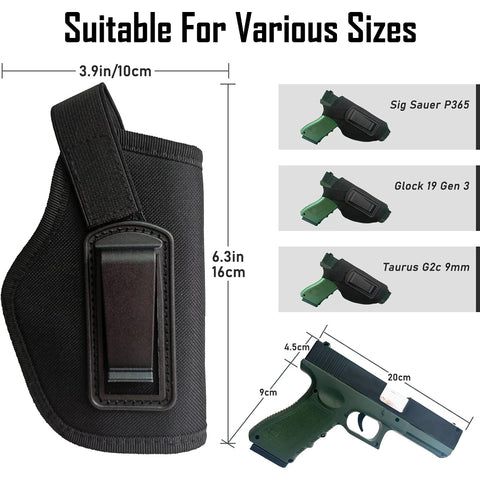 Bragi Tactical Nylon Holster Concealed Carry Holster Belt GG