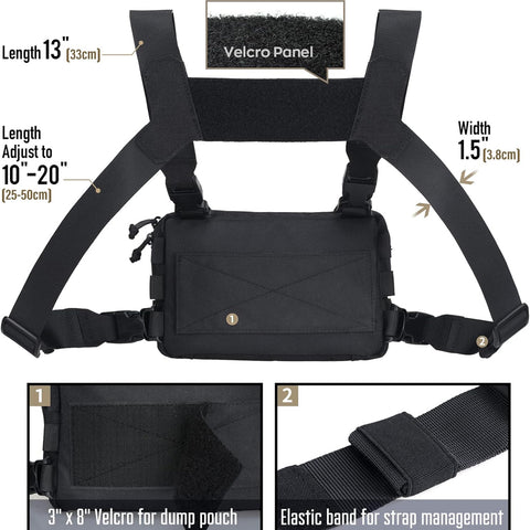 Anicetus Tactical Chest Rig Pack for Men GG