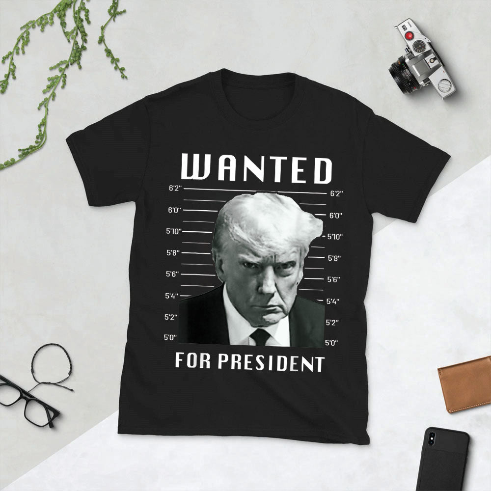 Wanted For President Unisex Short-Sleeve T-Shirt