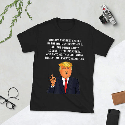 Trump The Best Father Unisex Short-Sleeve T-Shirt