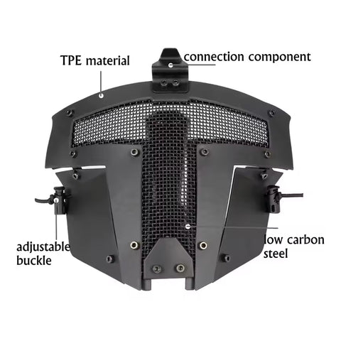 Forseti Full Face Mask Breathable Steel Mesh GG