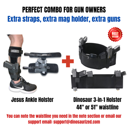 Jesus Ankle Holster + Dinosaur 3-in-1 Holser