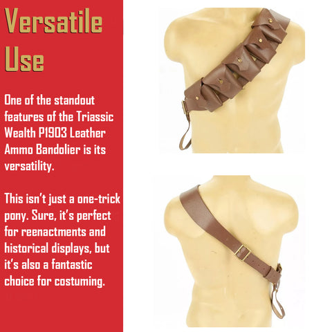 Triassic Wealth P1903 Leather Ammo Bandolier GG