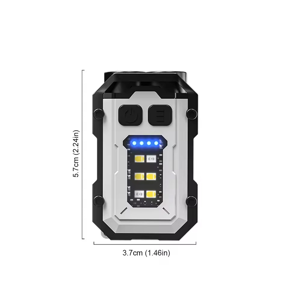 Vidar Mini Keychain Flashlight Dual LED Torch GG