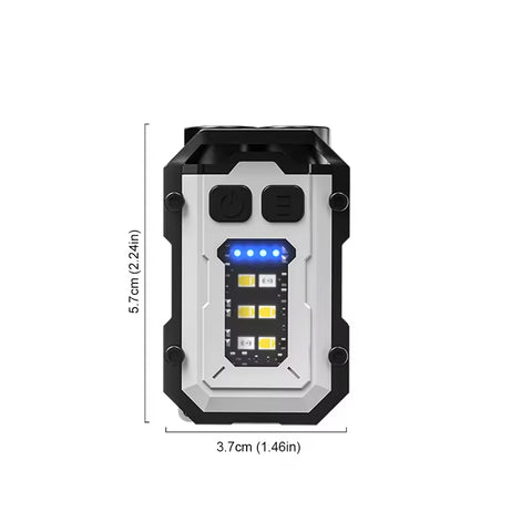 Vidar Mini Keychain Flashlight Dual LED Torch GG