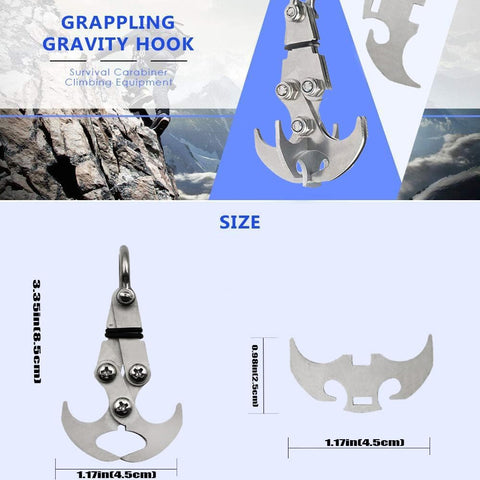 Vidar Folding Grappling Hook Multifunctional Stainless Steel GG