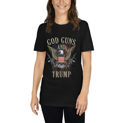 God Guns and Trump Unisex Short-Sleeve T-Shirt