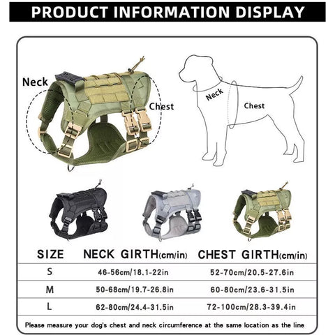 Sif Dog Tactical Vest Harness GG