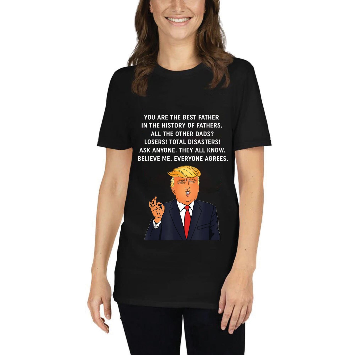 Trump The Best Father Unisex Short-Sleeve T-Shirt