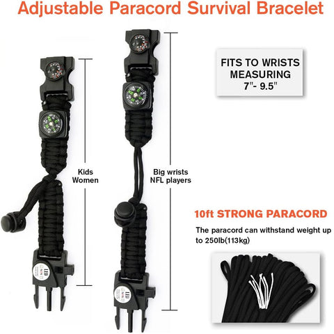 Ares Survival Paracord Bracelet GG