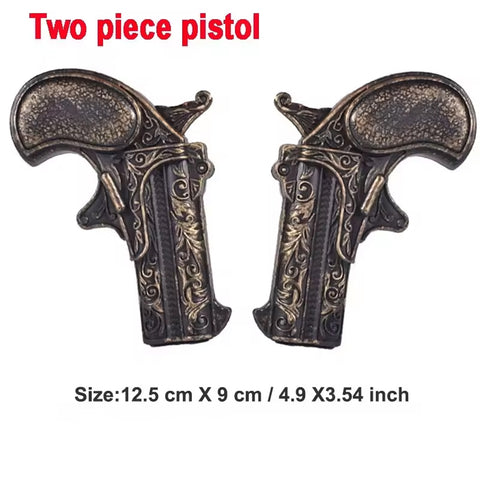 Idun Steampunk Gothic Dual Pistol Holster Leather Double GG