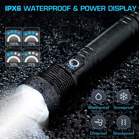 Hephaestus Rechargeable LED Flashlights High Lumens GG