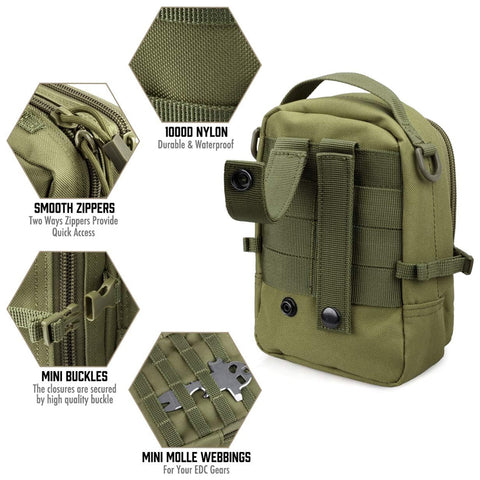 Idun Tactical Molle Waist Pouch Medical Organizer GG