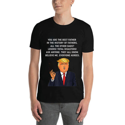 Trump The Best Father Unisex Short-Sleeve T-Shirt