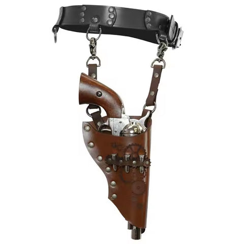 Idun Western Steampunk Antique Revolver Holster GG